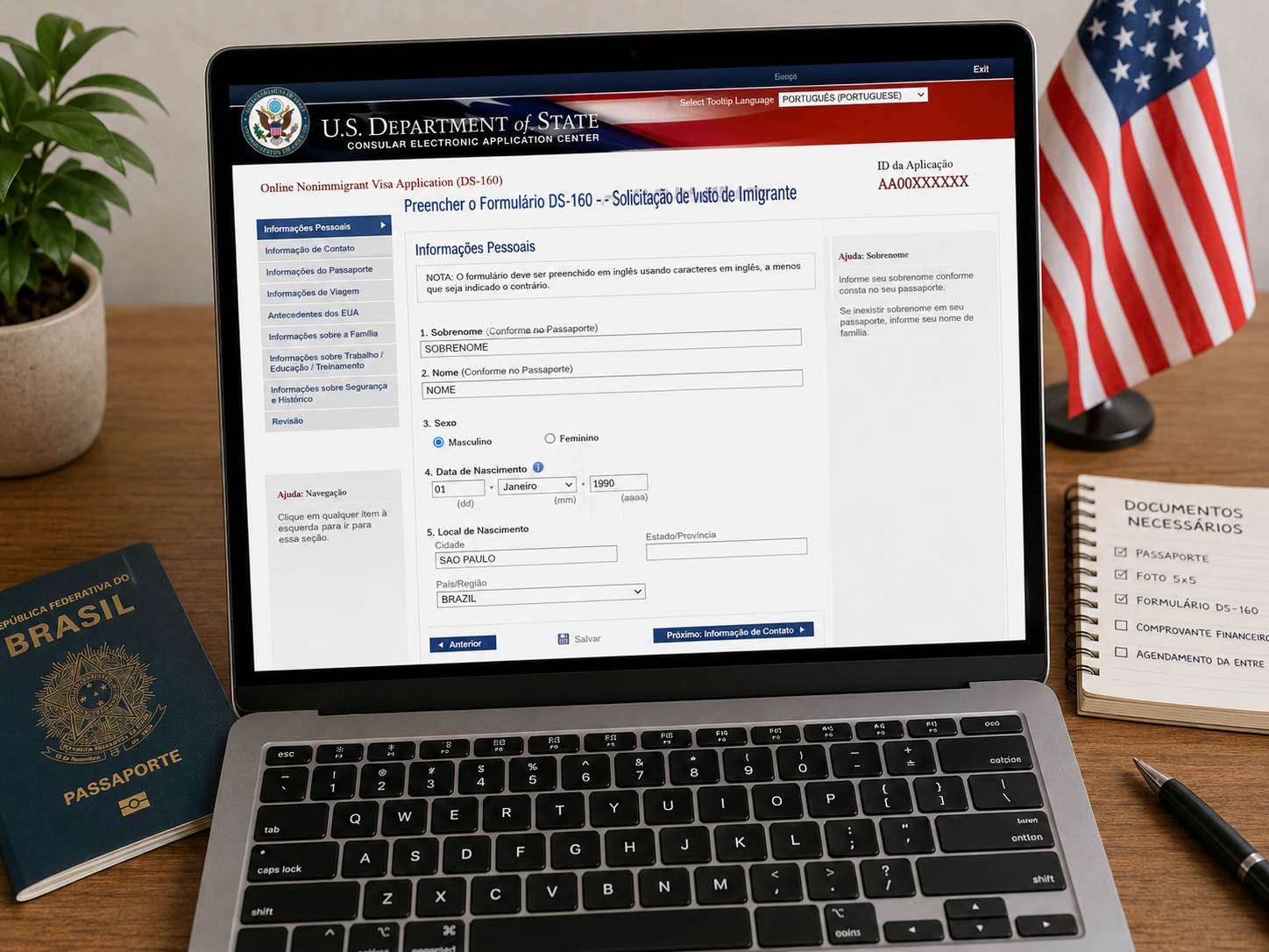 Como preencher o DS-160: guia completo passo a passo para o visto americano